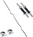 Krazy Fitness Gym Curl Combo With Locks Multi training Bar