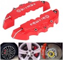 Red Brake Caliper Covers 3D Style Brake Caliper Covers Universal Car Disc Front & Rear Kits for Wheel Hub 4 Pcs Car Brake Caliper Protector Cover 