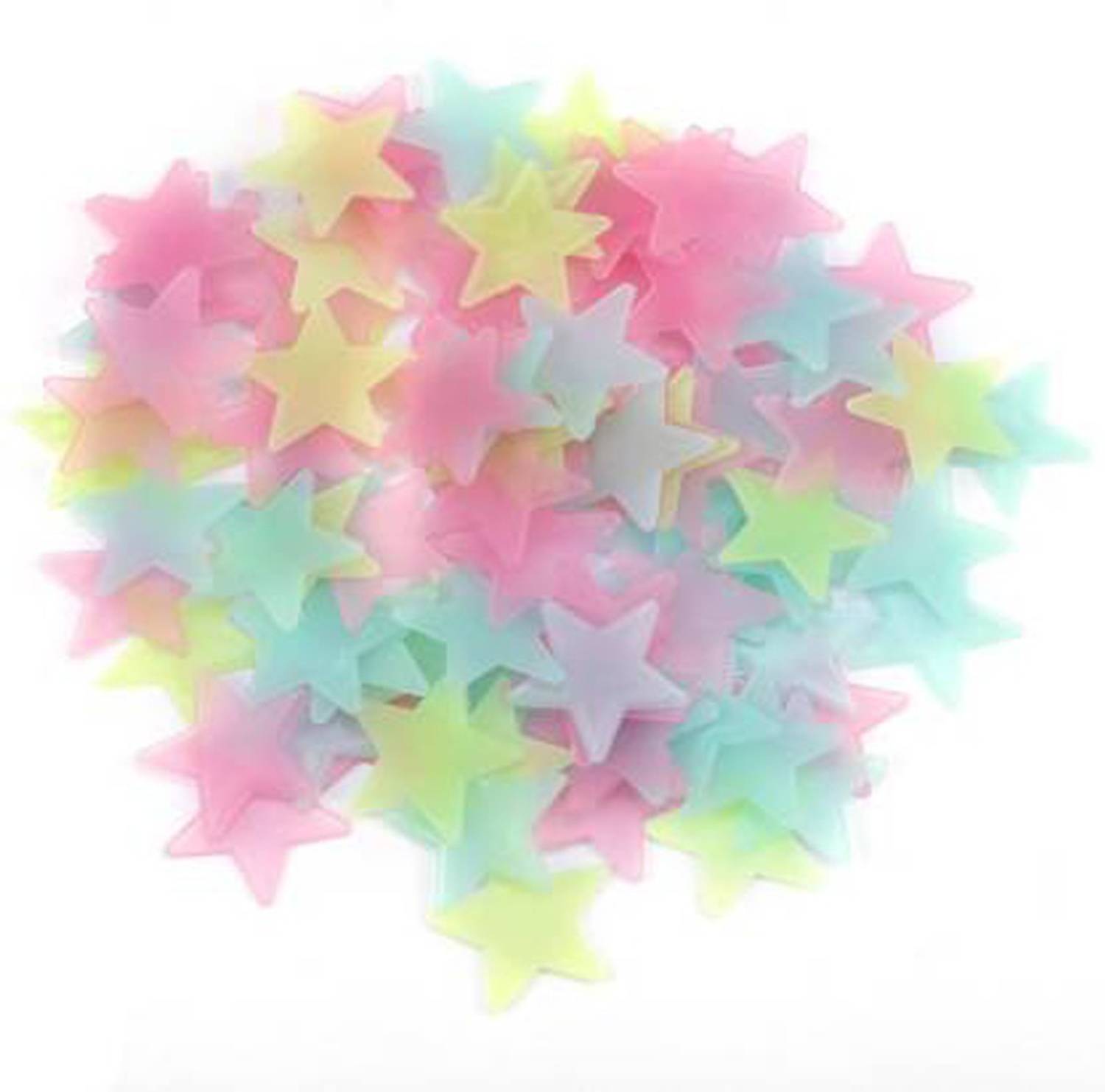 Newvent Multi Fluorescent Glow In The Dark Star Wall - Image 4