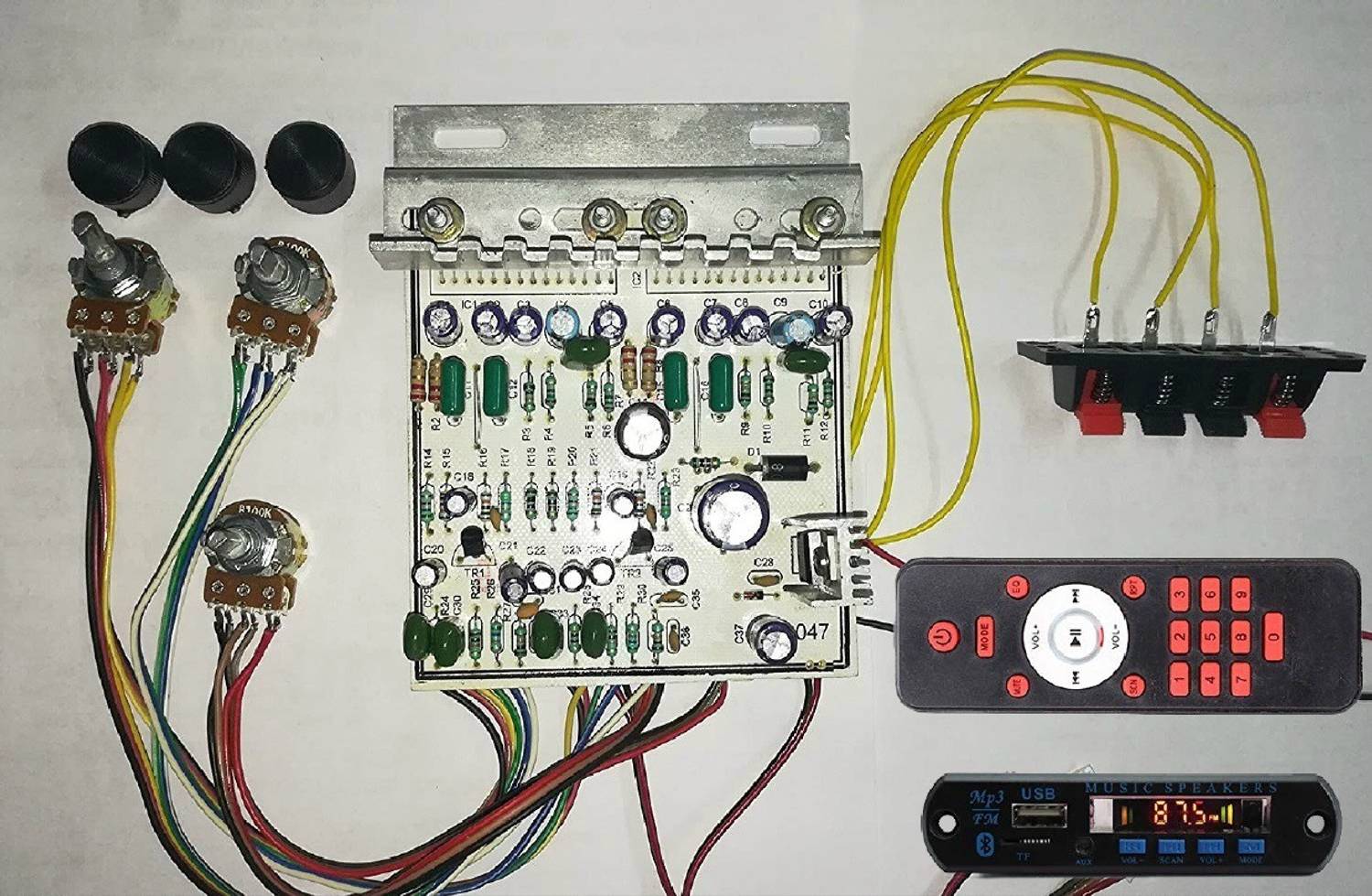 Classic Gold 100W Stereo Audio Amplifier Kit - Image 1