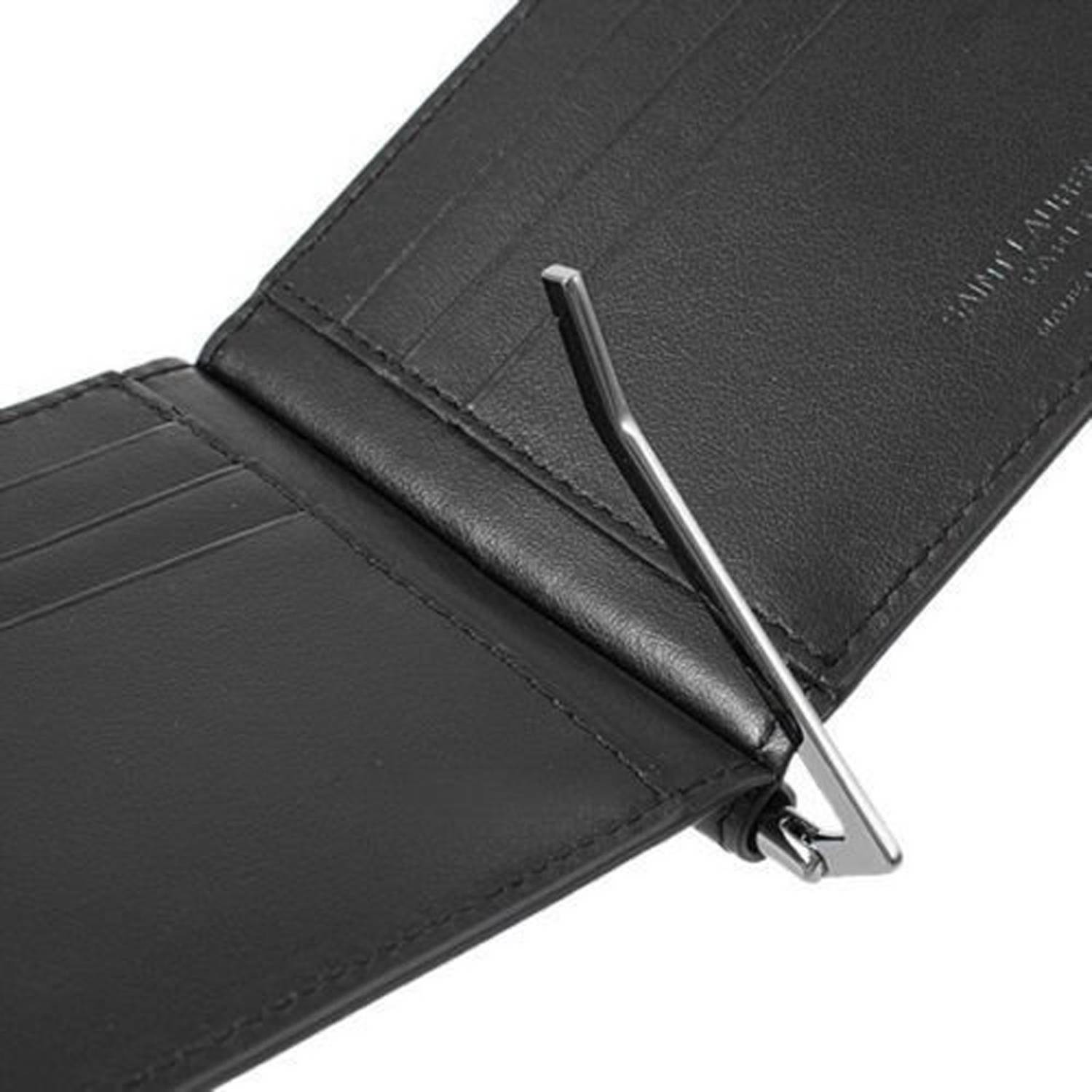 USL Men Black Leather Money Clip - Image 2