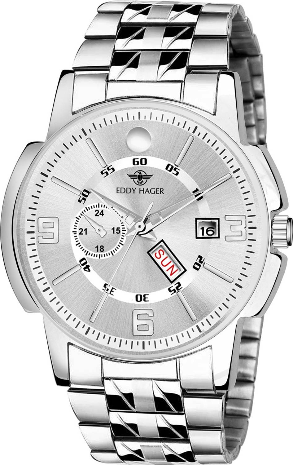 ShopGlobal EH-226-SL Silver Men's Watch - Image 4