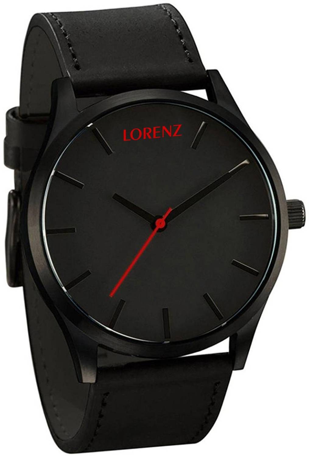 ShopGlobal Jet Black Analog Watch - Men - Image 4