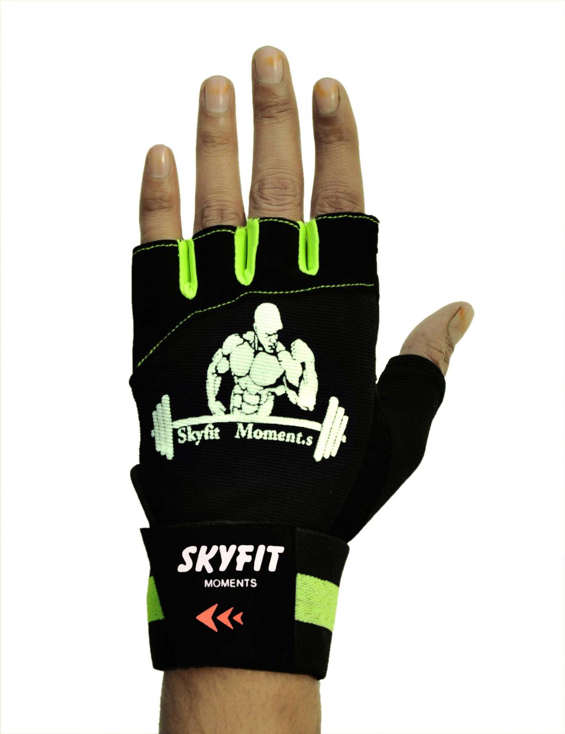 SKYFIT Leather Padded Wrist Support Gym Gloves - Image 2