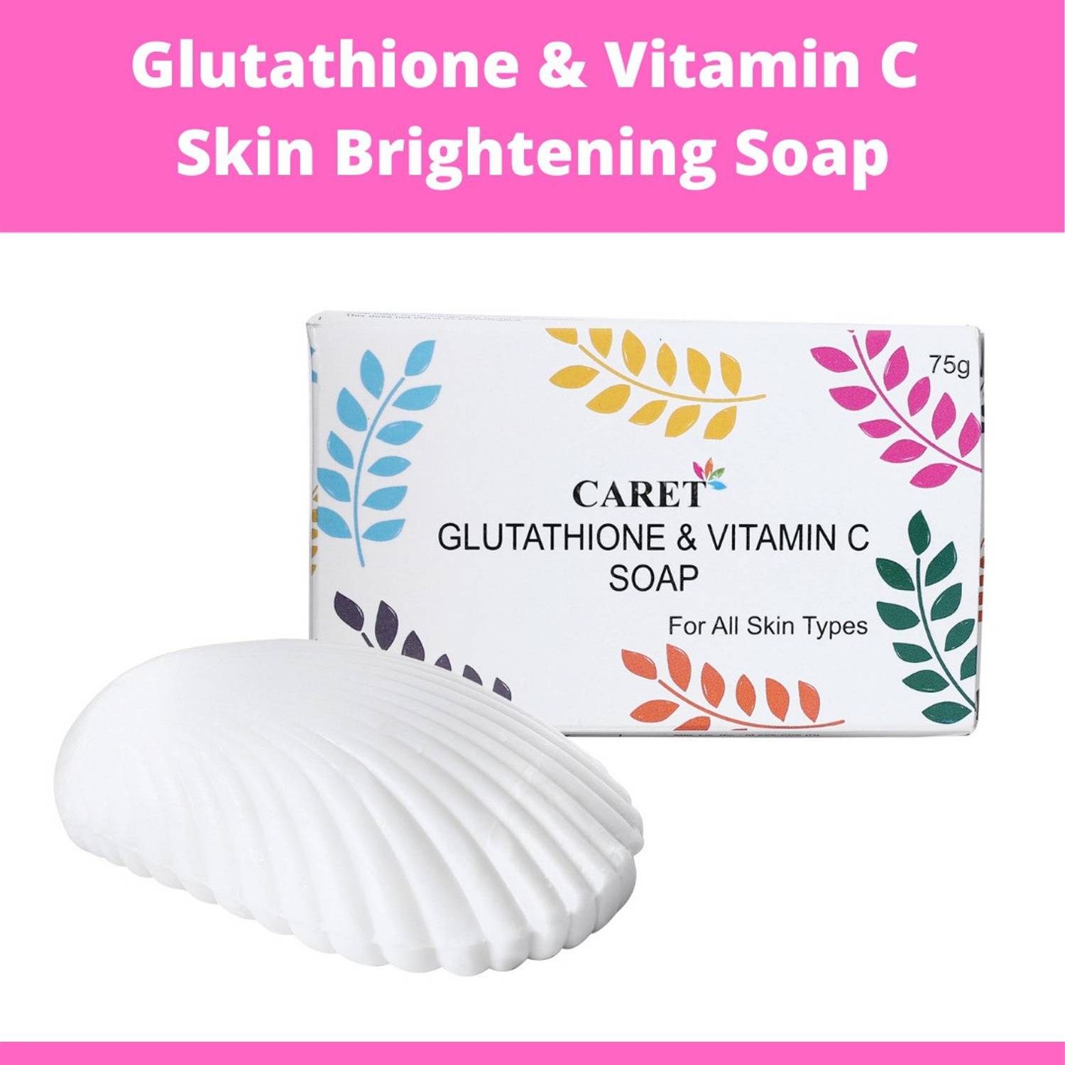 Caret Organic Glutathione & Vitamin C Skin Whitening Soap for Dark Spot  Removal Price in India