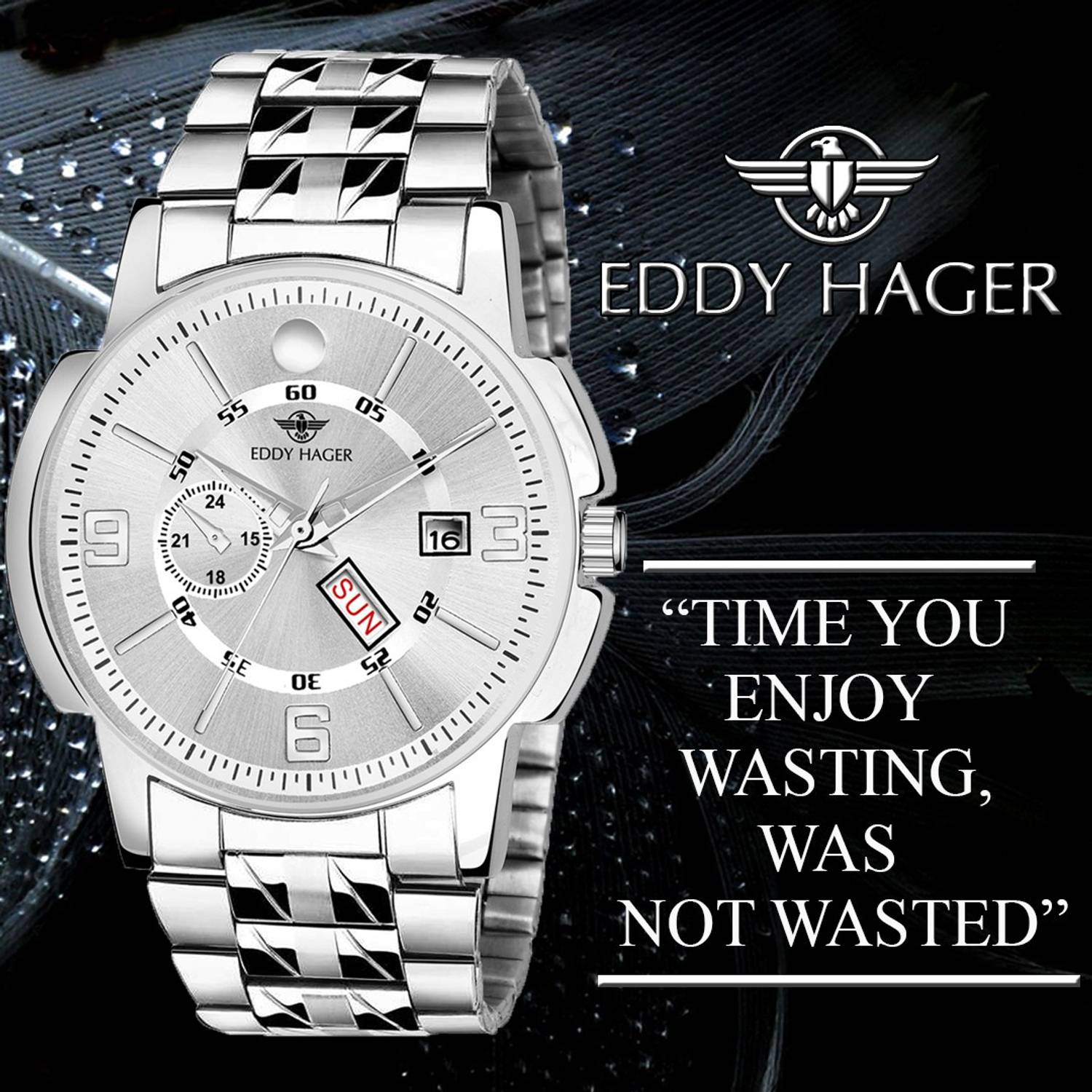 ShopGlobal EH-226-SL Silver Men's Watch - Image 5