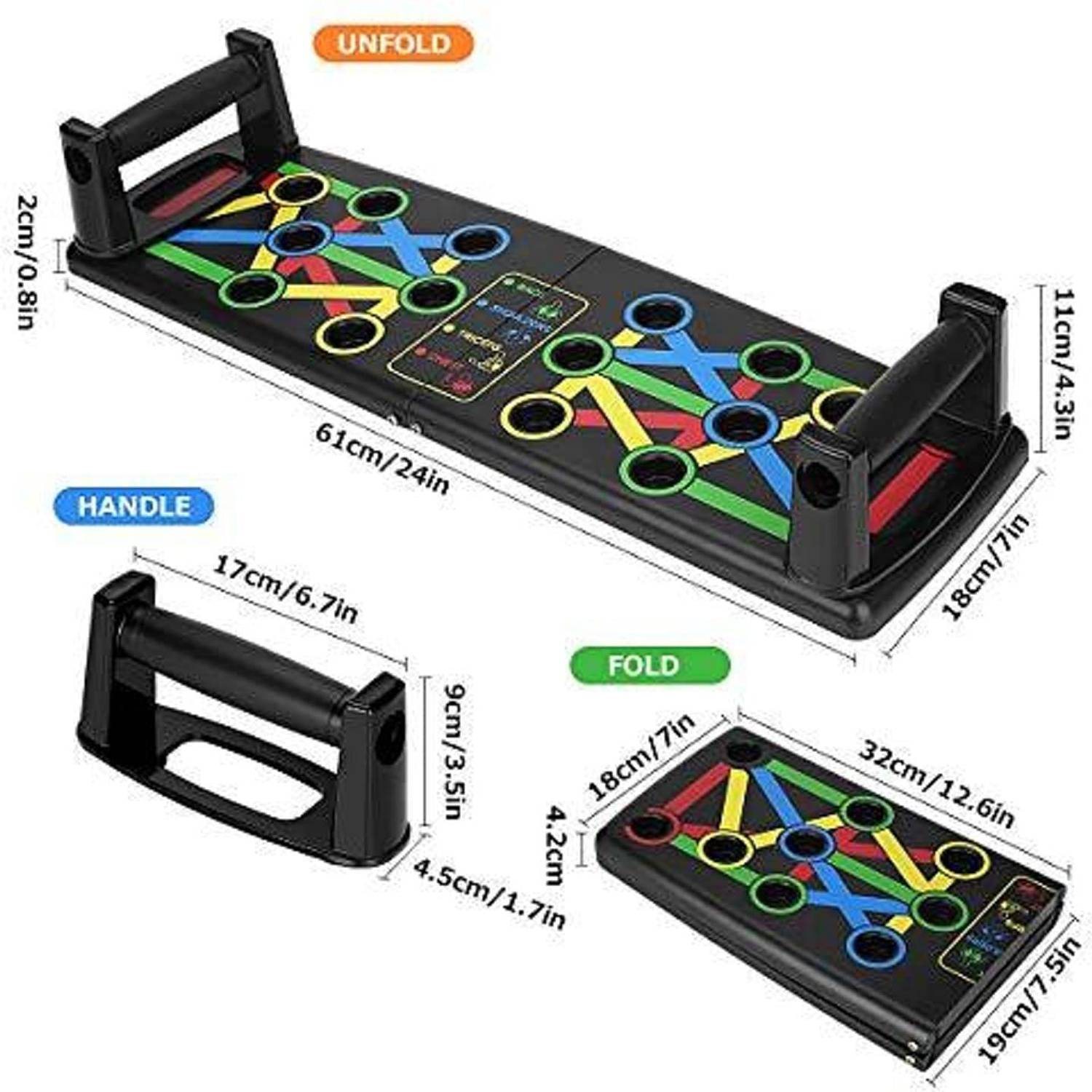 AJRO DEAL Foldable Push Up Board - Image 4