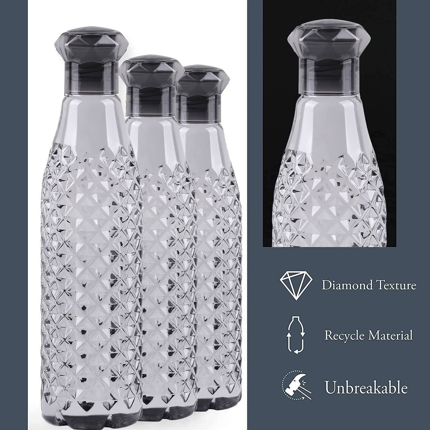 RUTVI FASHION 1000ml Crystal Diamond Water Bottle - Image 4