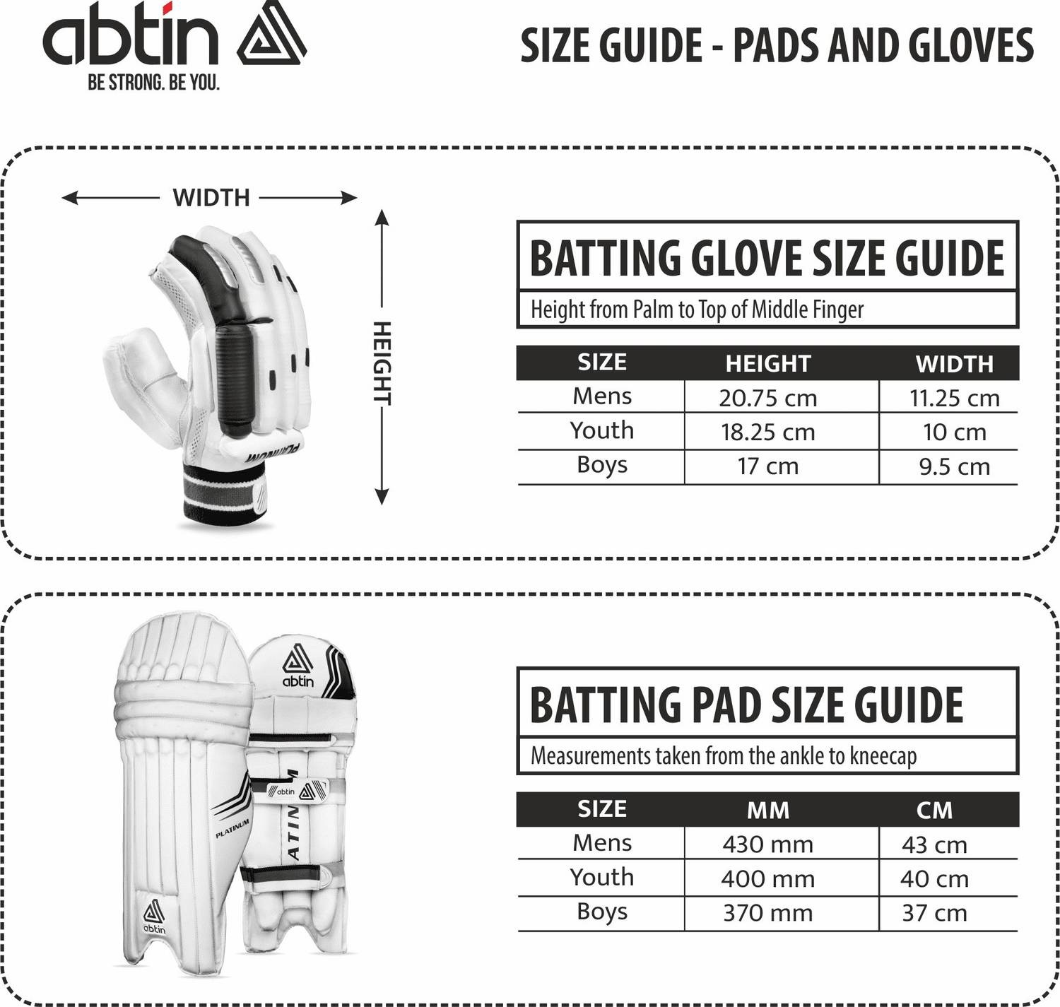 abtin Platinum Series Pro Batting Gloves, Right Handed, Boy Size, - Image 4