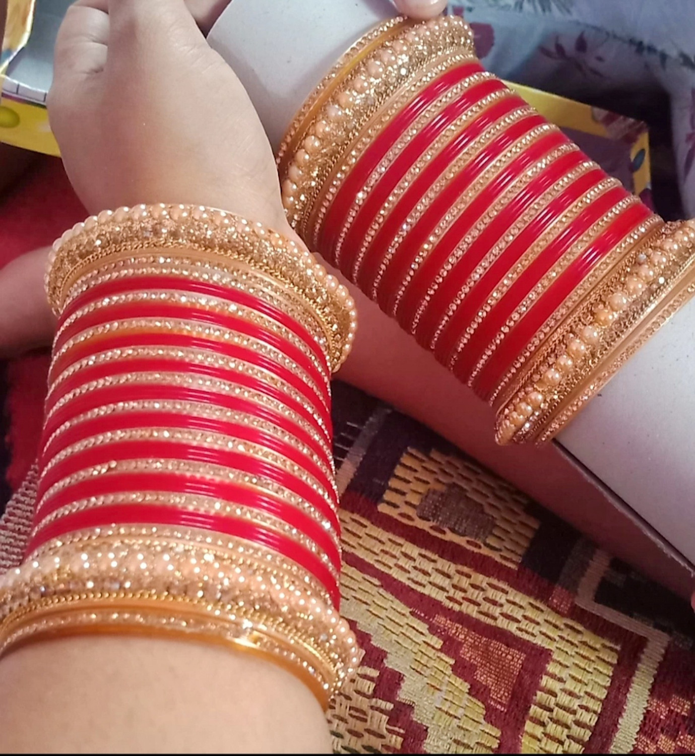 Mehpriye Alloy Gold-plated Chudas