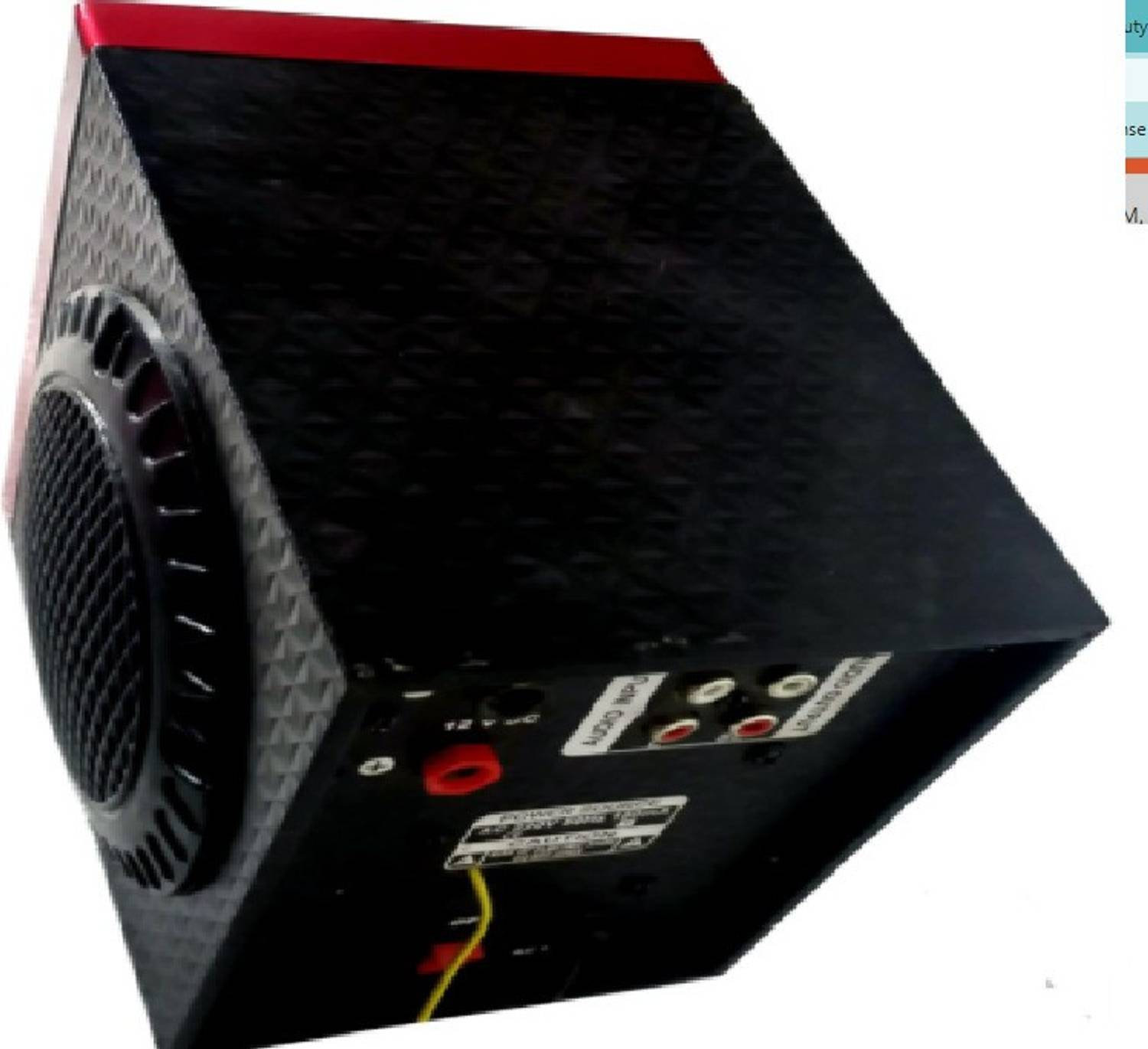 world voice Gold Series Red Bluetooth Speaker - Image 2