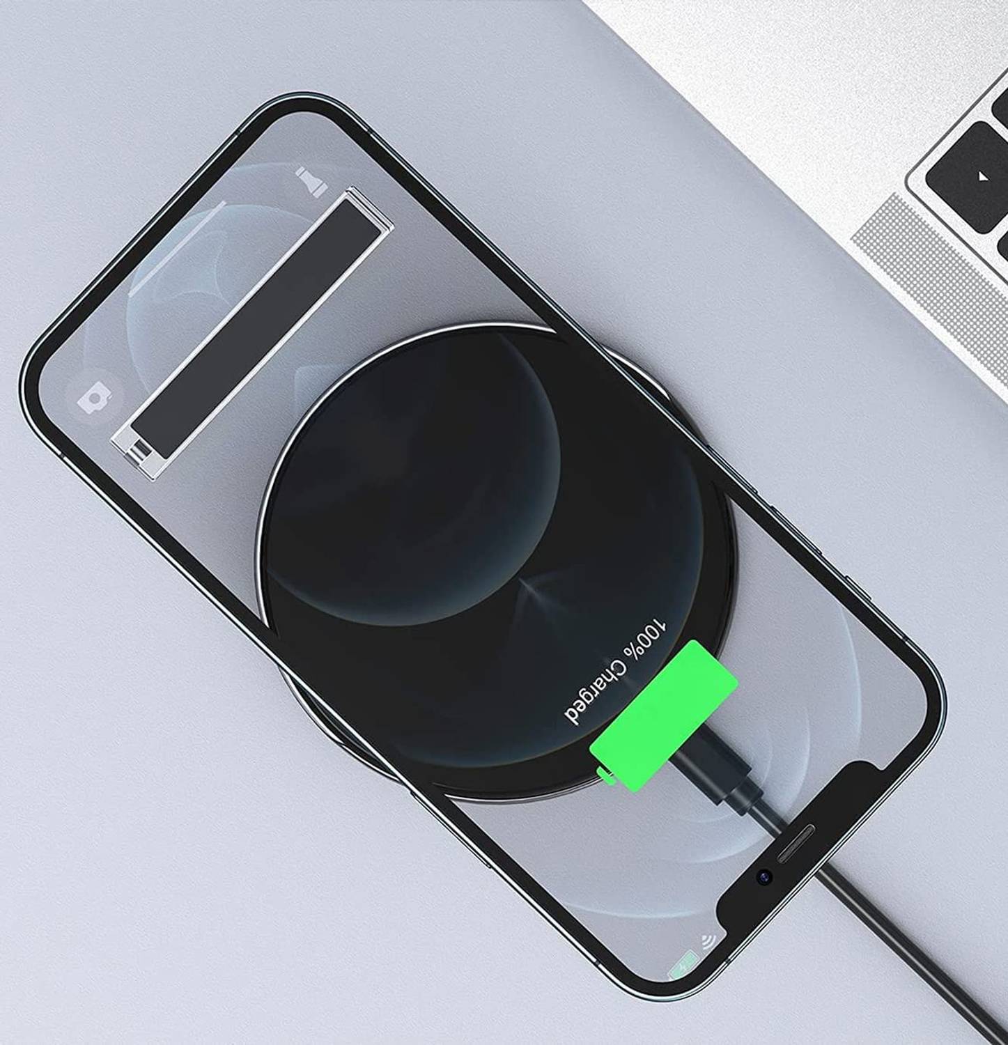 MAK Foldable Magnetic Aluminum Mobile Kickstand Black - Image 5