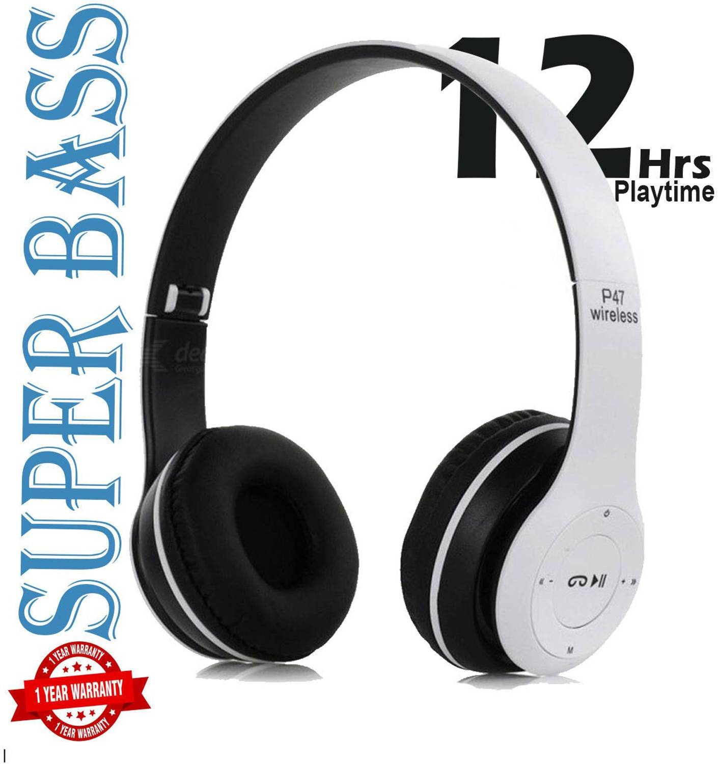 Techobucks Thunder X Bass Wireless Headphones - Image 1