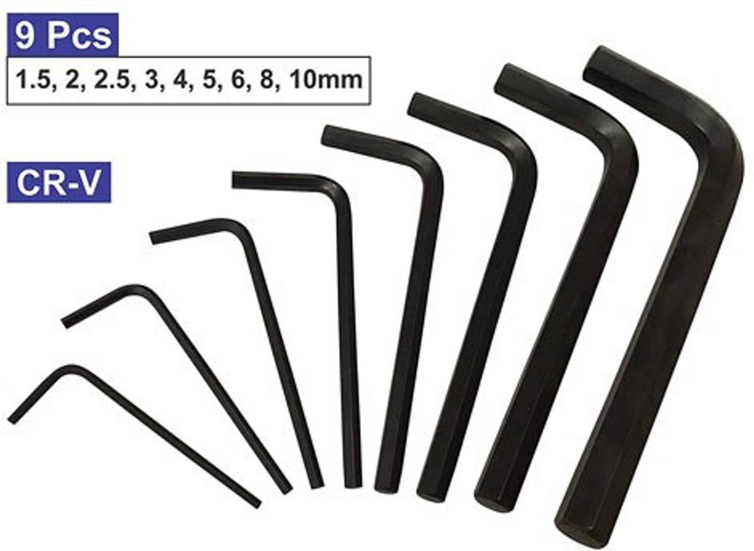 Kshivi 9 Pcs Allen Key Kit with Wire Cutter and Screwdriver - Image 4