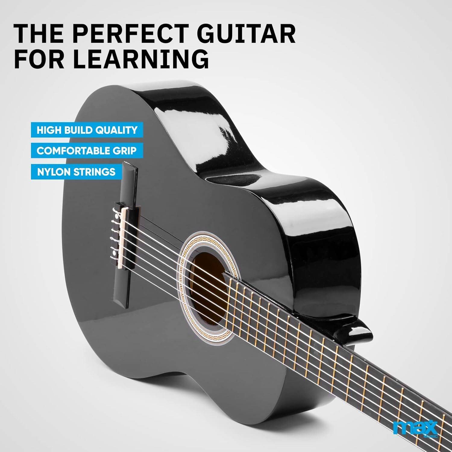 Max Music 40 Inch Full Size Classic Guitar - Image 2