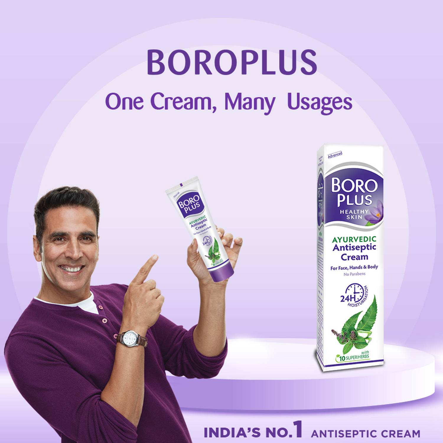 BOROPLUS Ayurvedic Antiseptic Cream 10 Super Herbs - Image 3