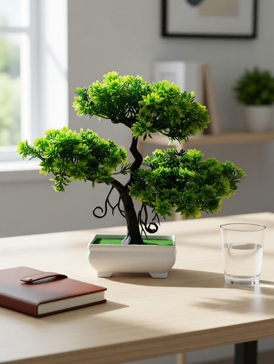 Ductor Unique Design Artificial Plant Tree with Pot Bonsai Wild Artificial Plant with Pot