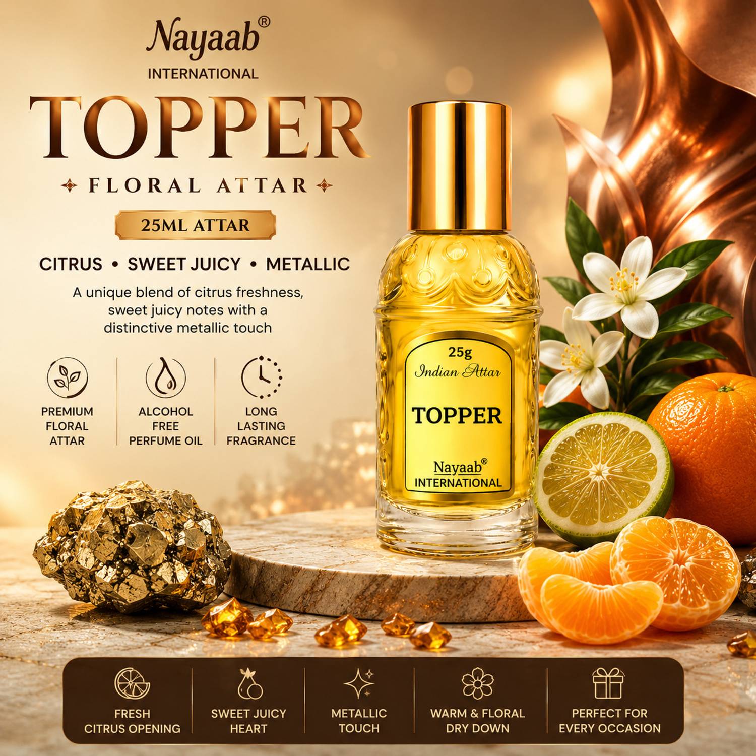Nayaab International TOPPER Floral Attar 1 Pack Pack of 1 - Image 2