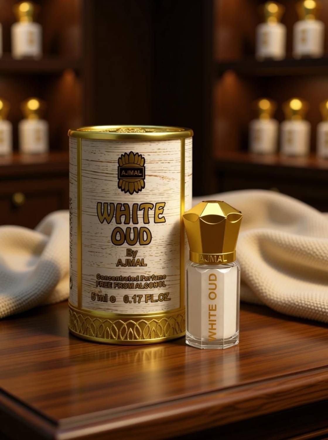 Ajmal White Oud CP 5ml Floral Attar - Image 2
