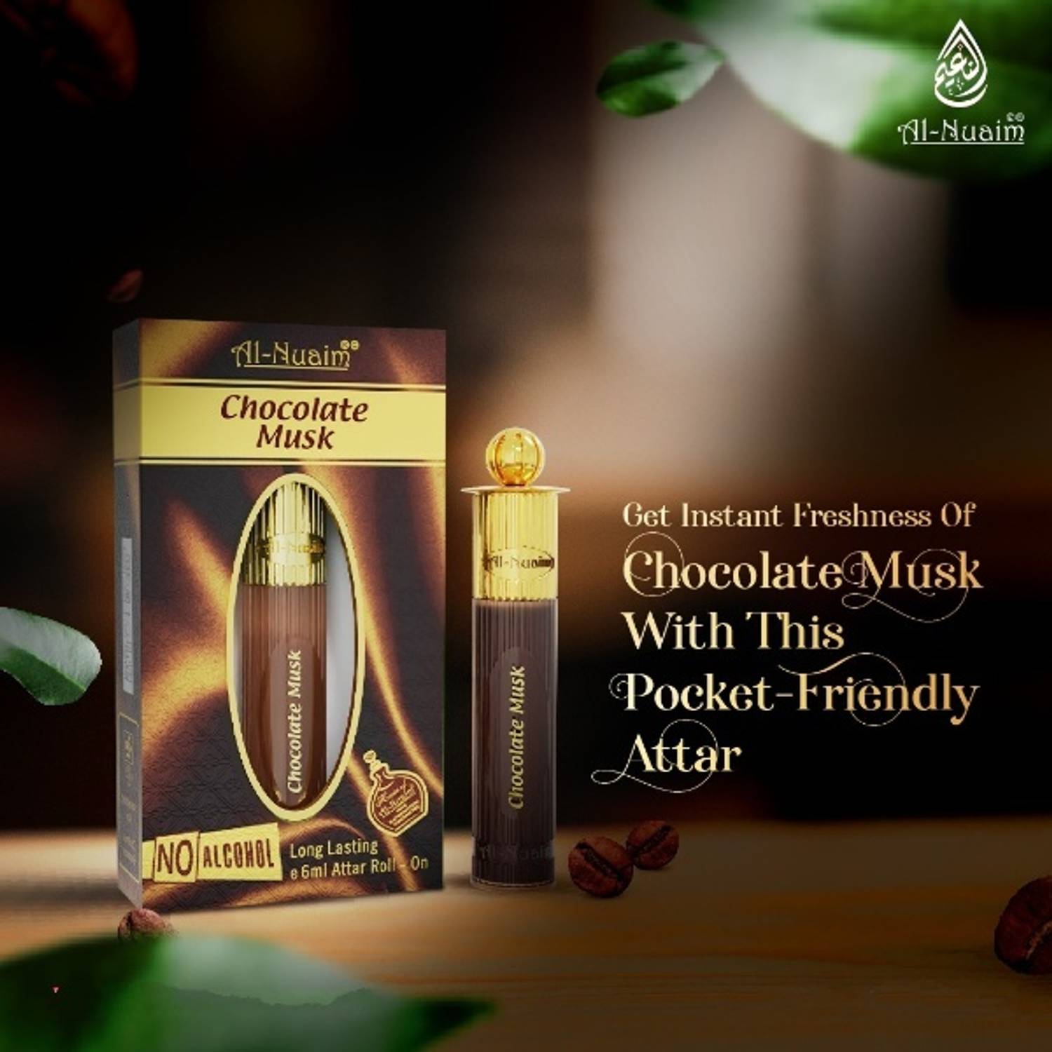 AL-NUAIM Chocolate Musk Floral Attar - Image 2