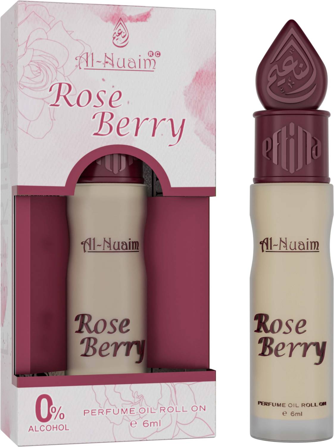 Al-Nuaim E-Series Rose Berry Attar Roll On 6ml - Image 1
