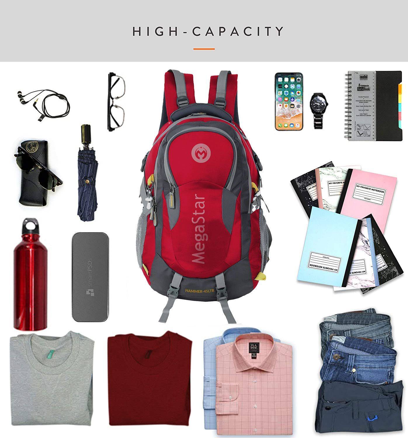 MegaStar Hammer 45L Waterproof Backpack - Image 4