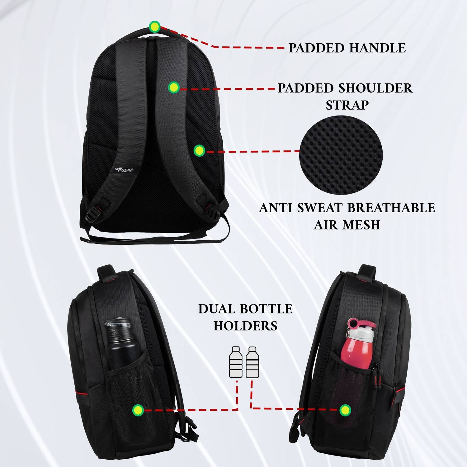 F Gear Oracle 24L Laptop Backpack - Image 3