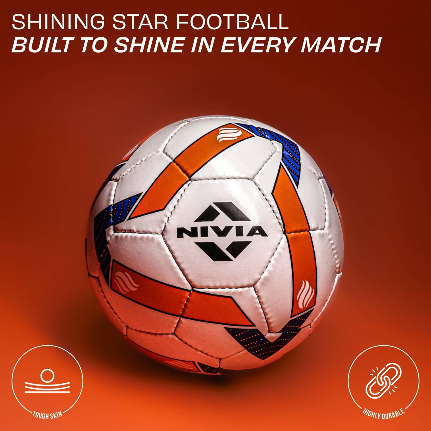 NIVIA Shining Star Football Size 5 - Image 2