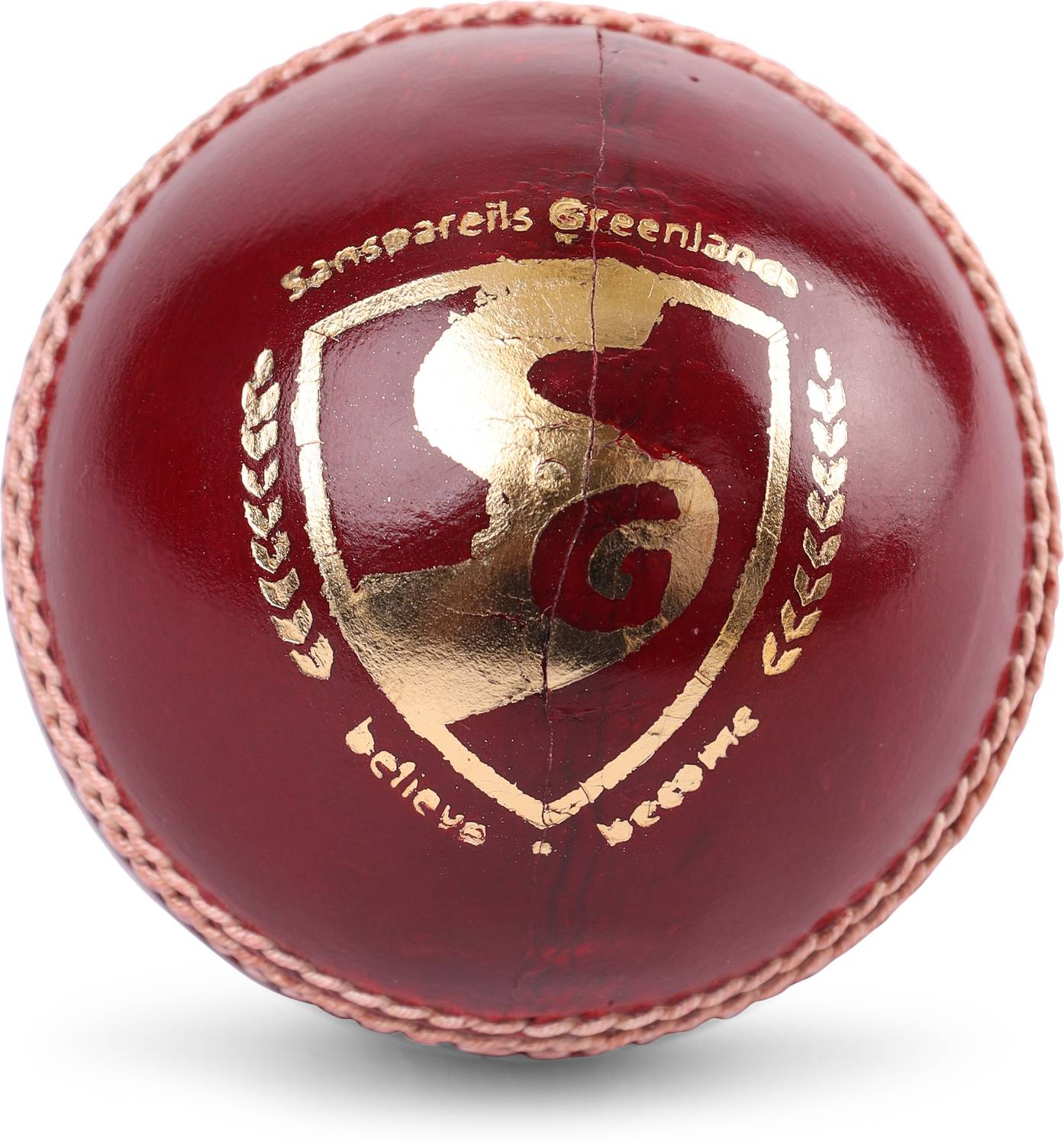 SG Tournament Red Cricket Leather Ball - Image 3