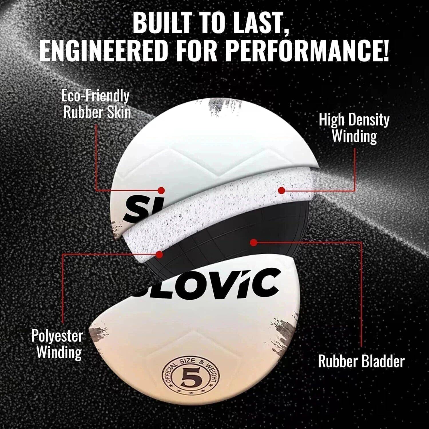 SLOVIC Durable Soccer Ball Size 5 - Image 5