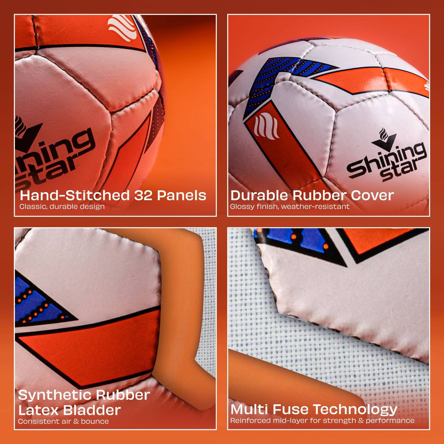 NIVIA Shining Star Football Size 5 - Image 5