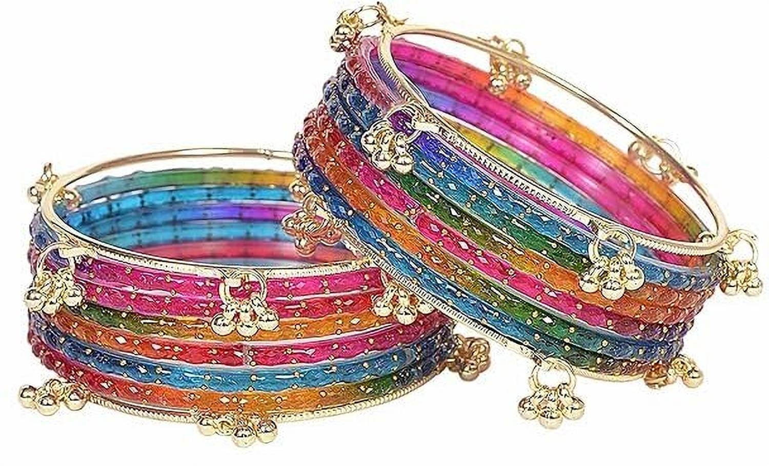 Shriji Glass Pearl Bangle White - Image 2