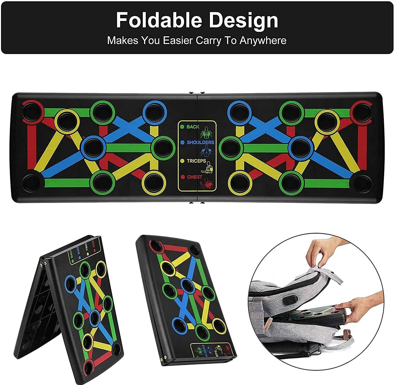 AJRO DEAL Foldable Push Up Board - Image 2