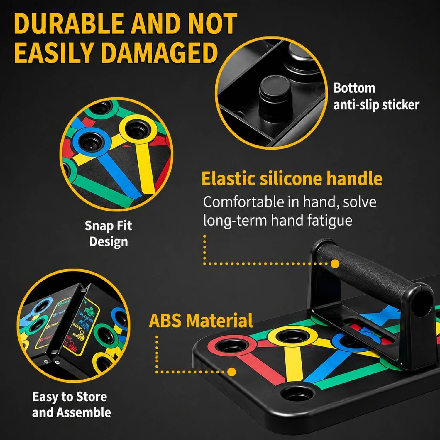 GJSHOP Stand Board Strong Grip Handle for Chest Press - Image 4