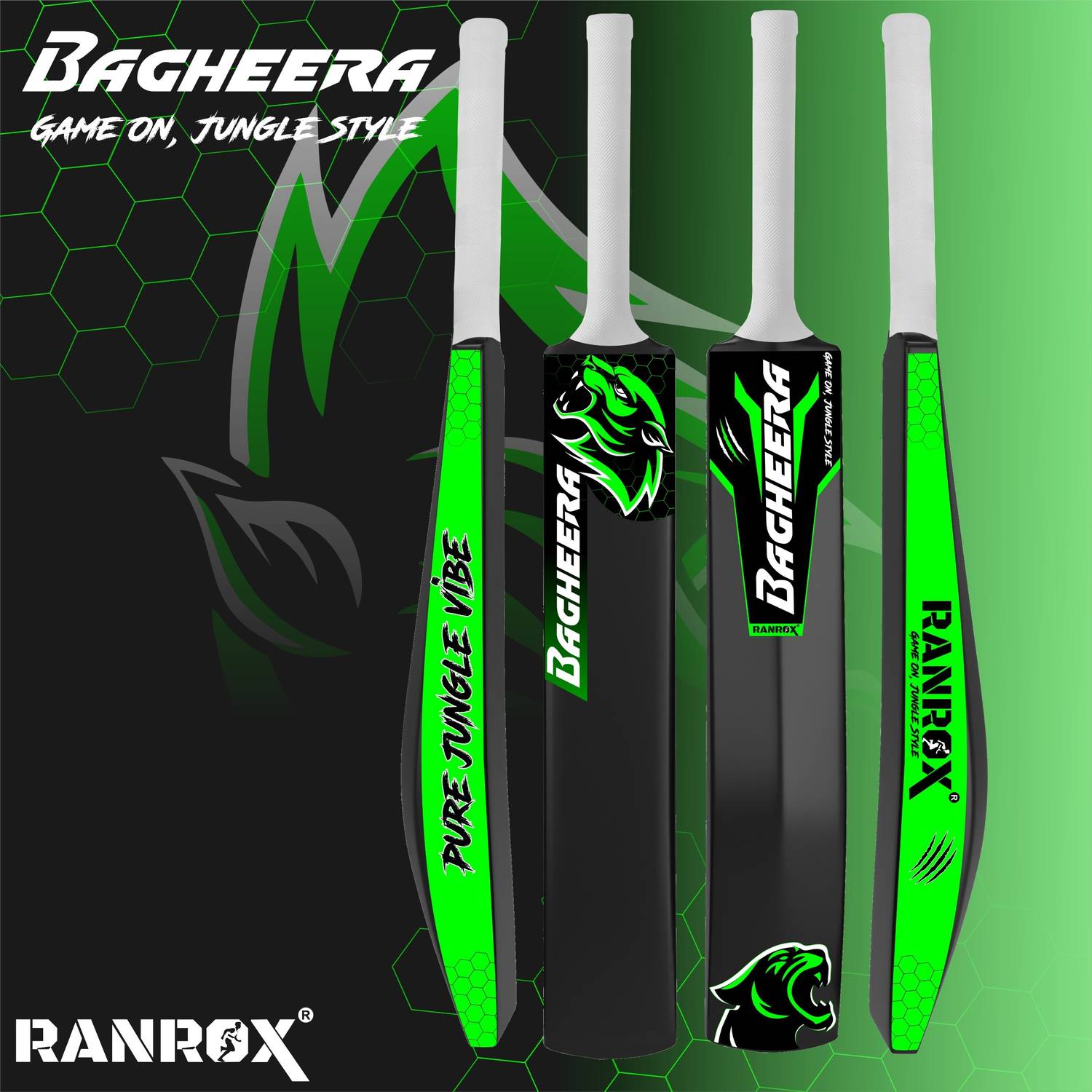 RANROX Bagheera Full Size Cricket Bat - Image 5