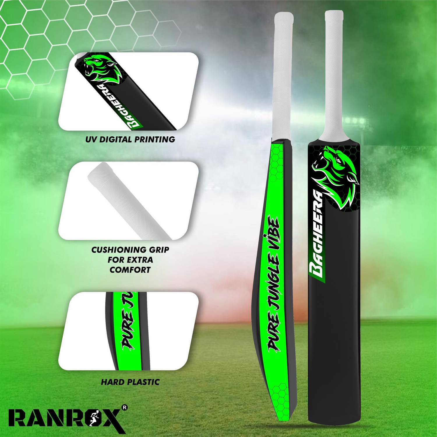 RANROX Bagheera Full Size Cricket Bat - Image 3