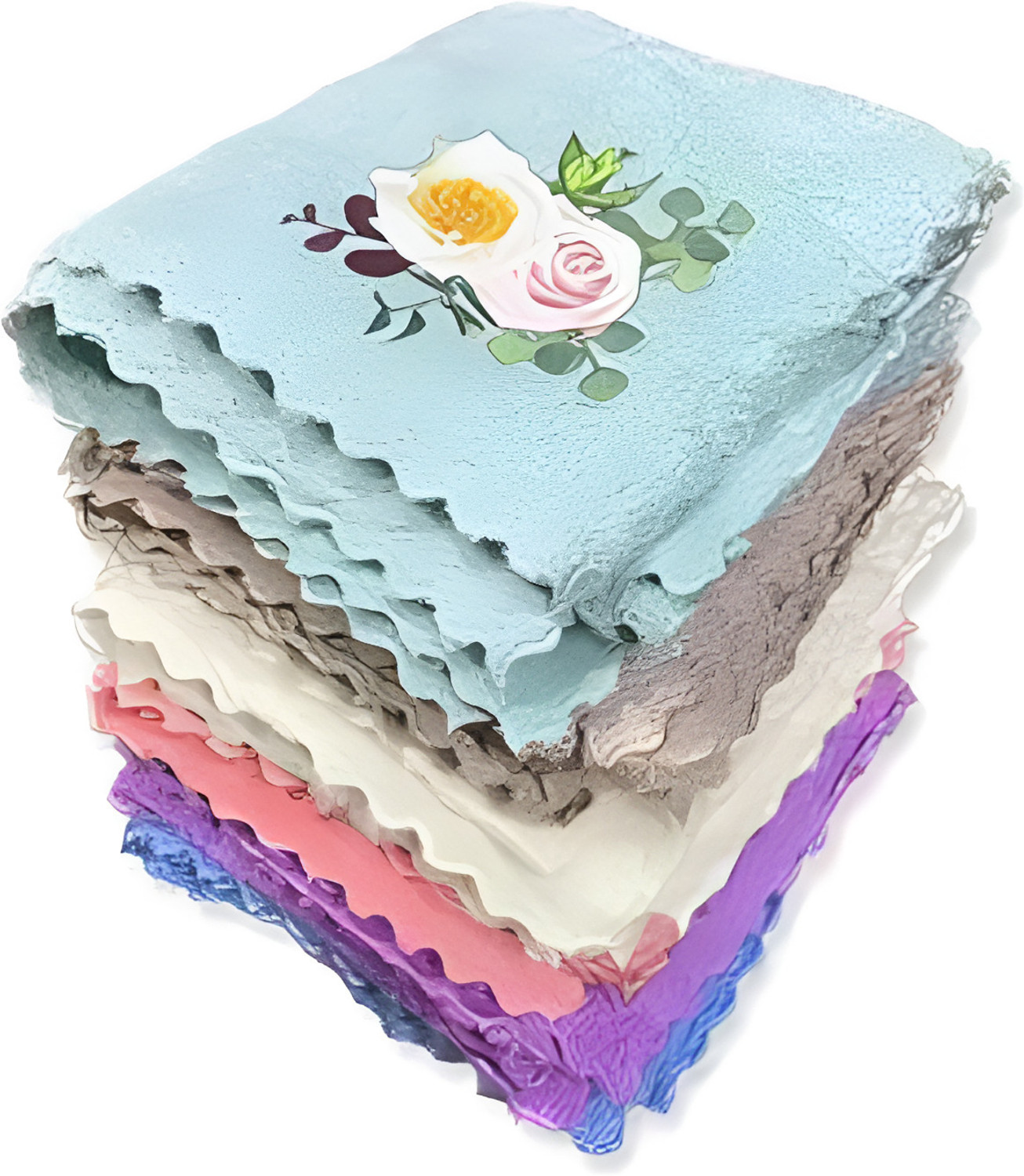 soxsense Flower Printed Microfiber Handkerchief for Women Kids & Girls ["Multicolor"] Handkerchief
