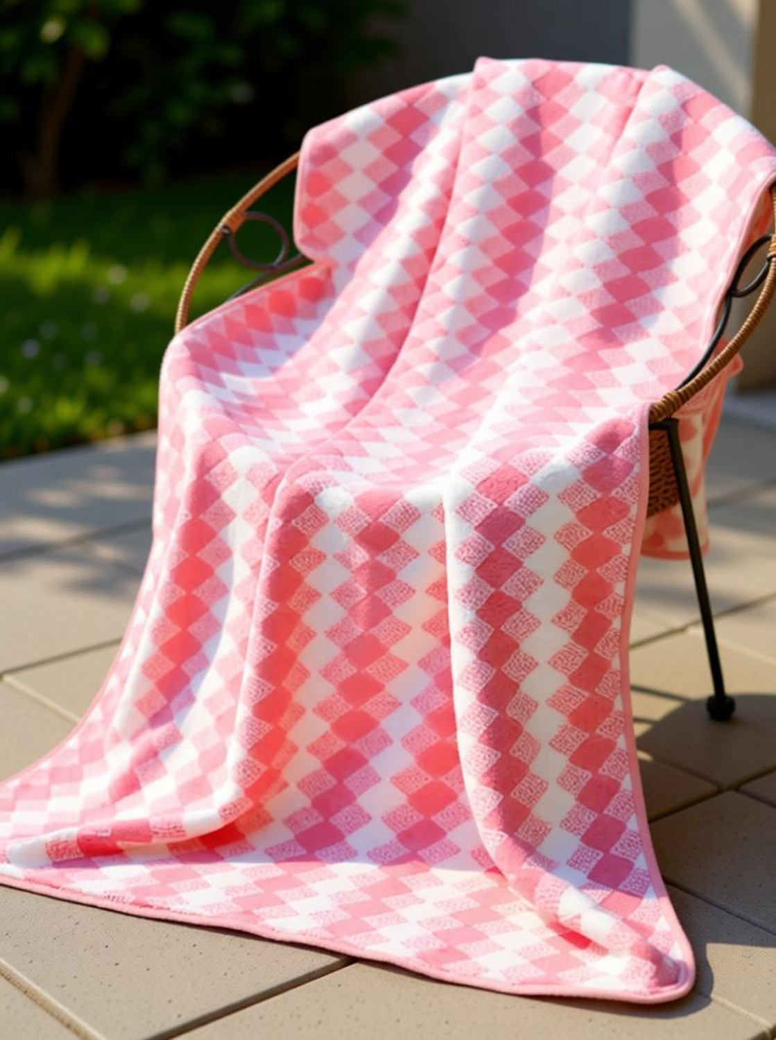 TIQH Microfiber Bath, Beach, Face, Hair, Sport 100% Bamboo Cotton 600 GSM Quick Dry Soft and Absorbent Bath Towel