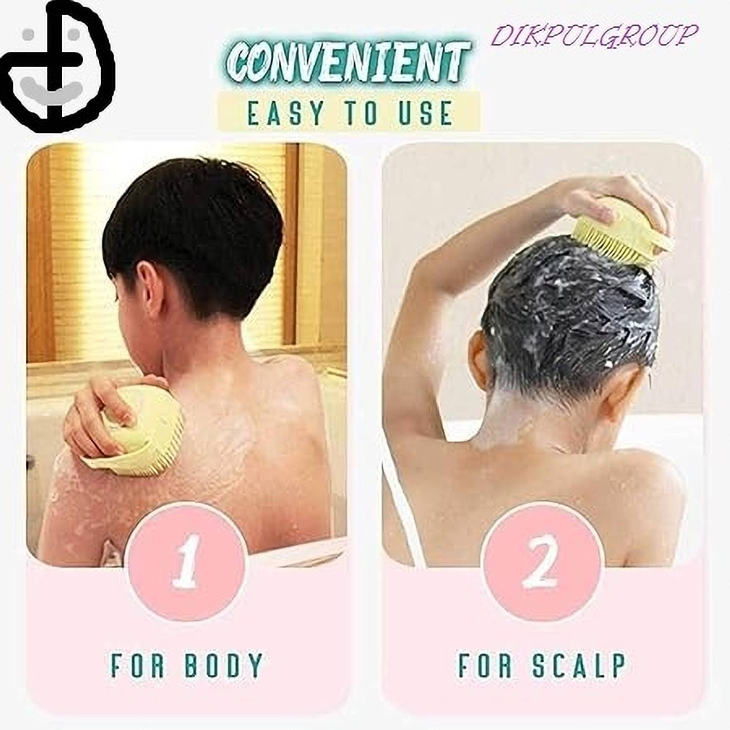 DIKPULGROUP Body Scrubber with Soap Dispenser - Image 4
