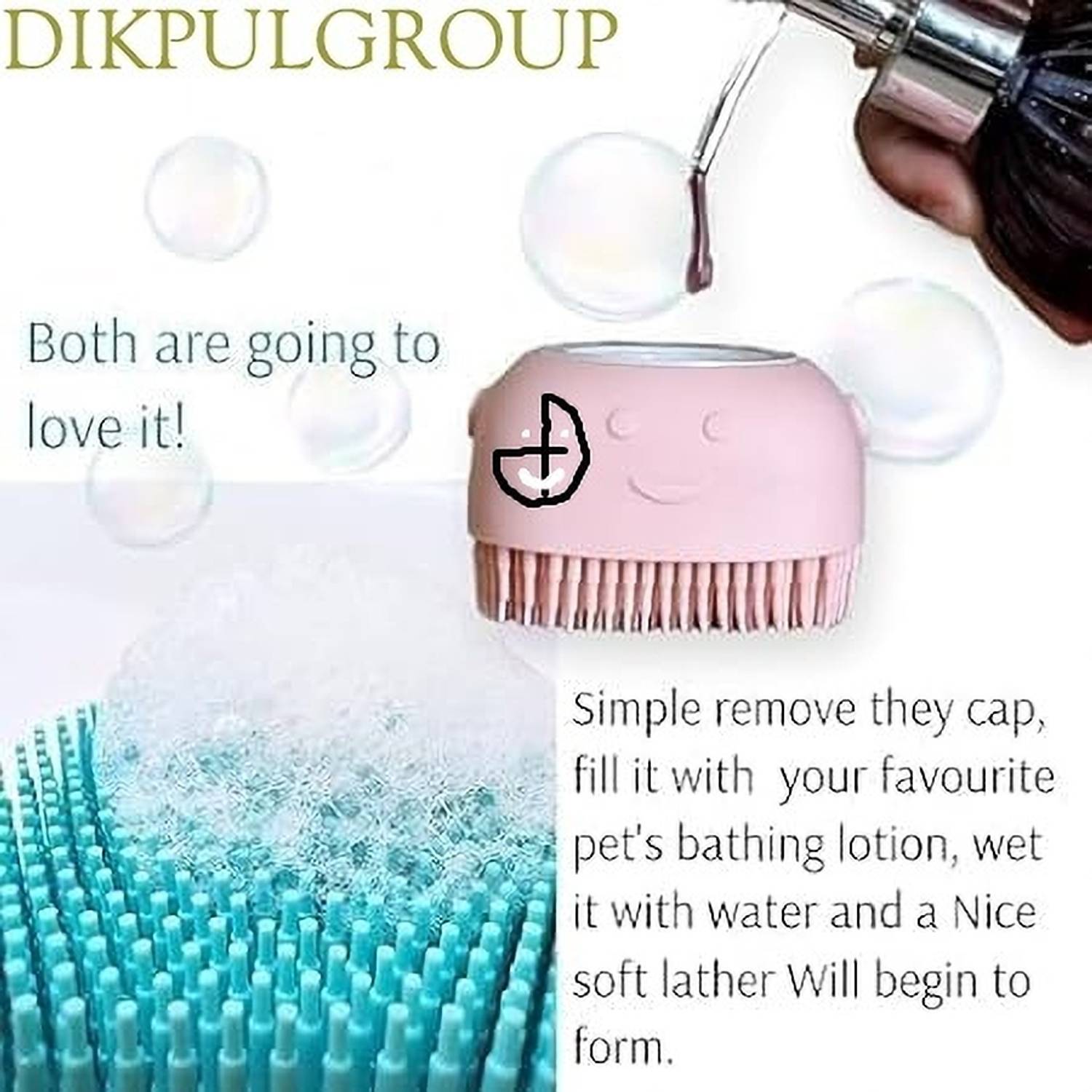DIKPULGROUP Body Scrubber with Soap Dispenser - Image 3