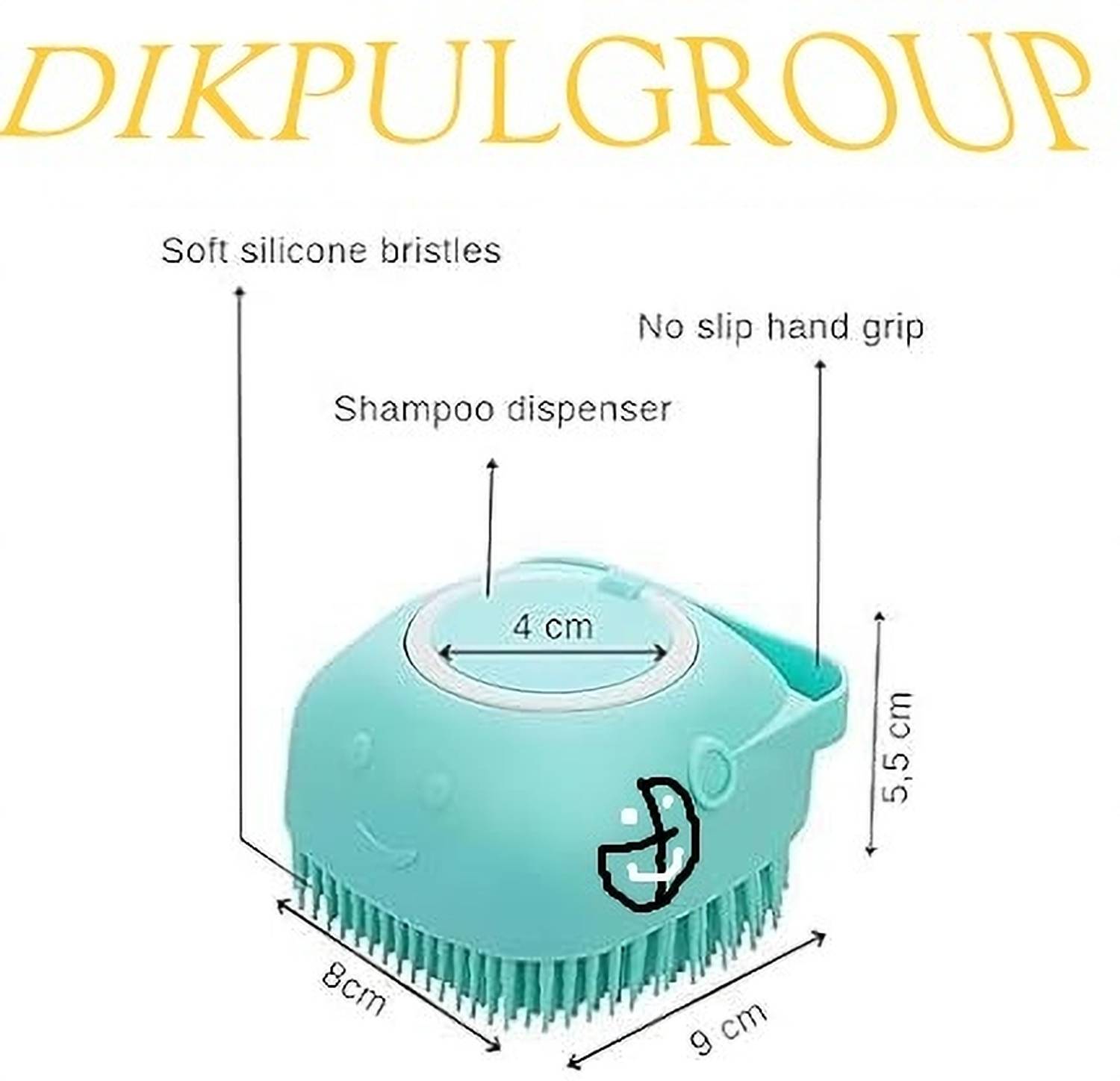 DIKPULGROUP Body Scrubber with Soap Dispenser - Image 2