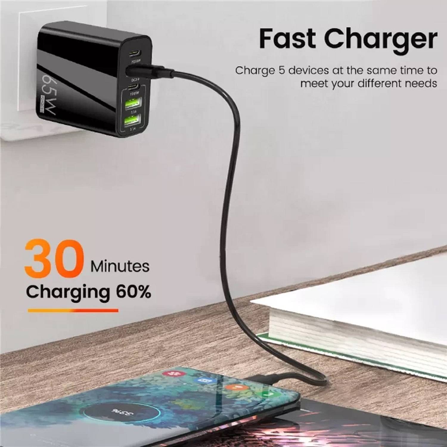 Life Like 65W Qualcomm 3.0 Wall Charger - Image 3