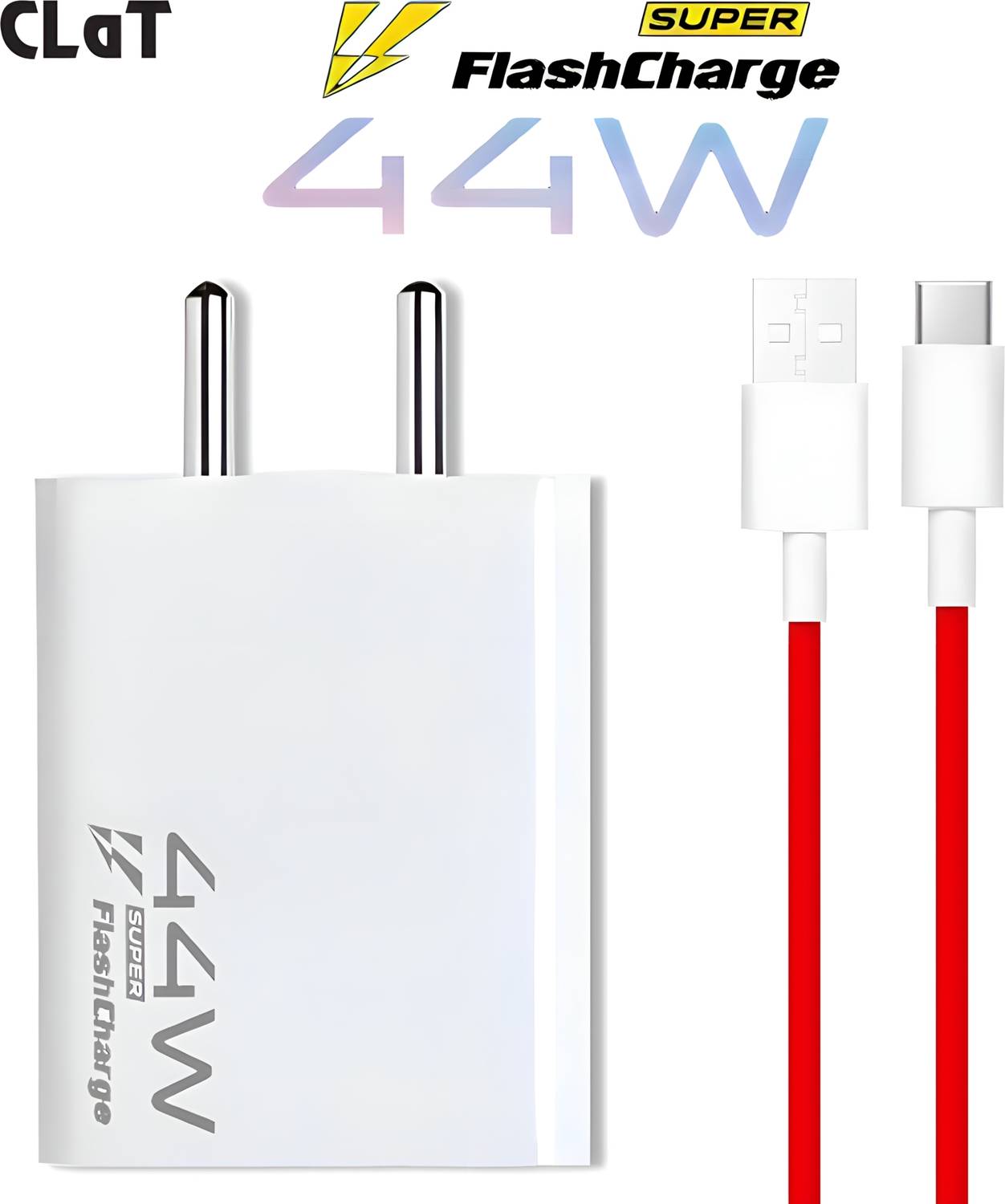 NAZIAZEN Flash CL102 for vivo Z1x, Y73 2021, Z1x, V20 SE, V19, V21 5G, V20 Pro, X50, X60 6 A Mobile Charger with Detachable Cable