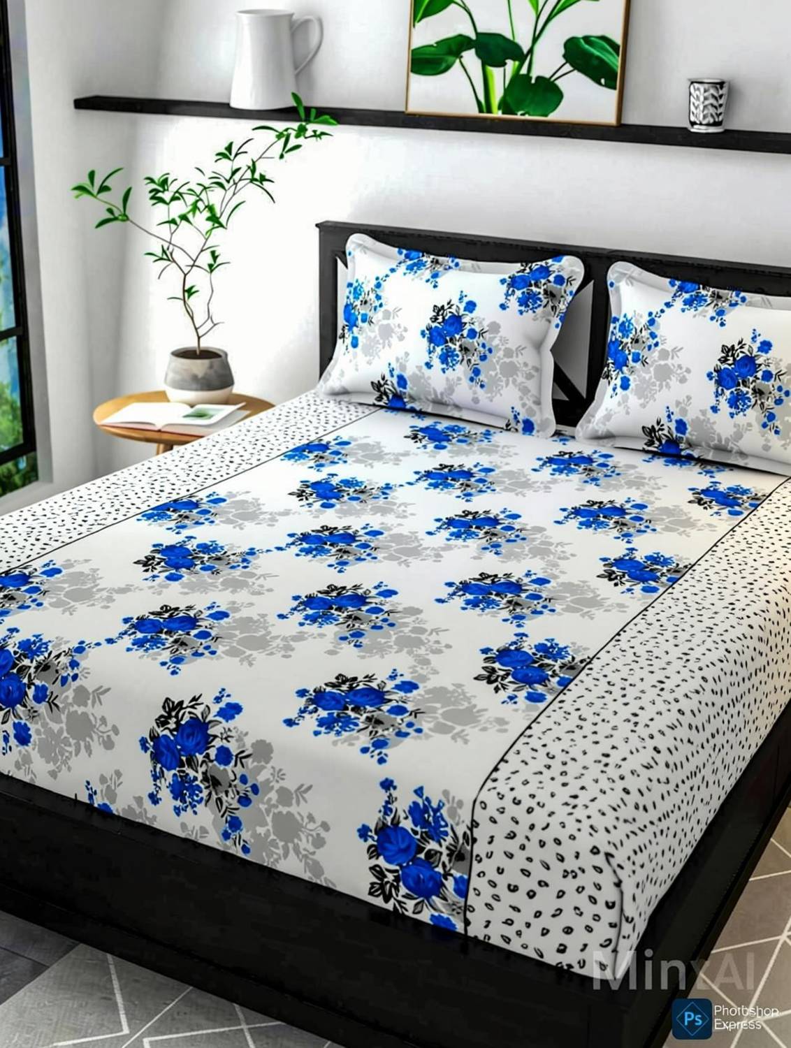 YASHI DÉCOR Cotton Double King Bedsheet - Image 3