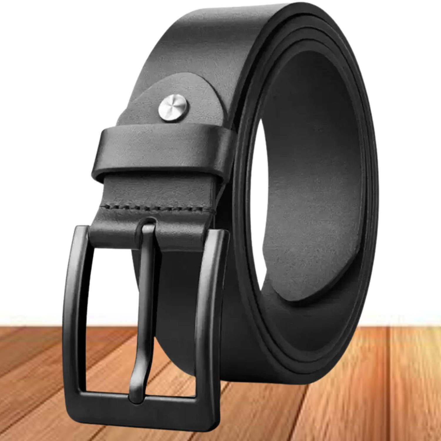 JDL Boys Black Artificial Leather Belt
