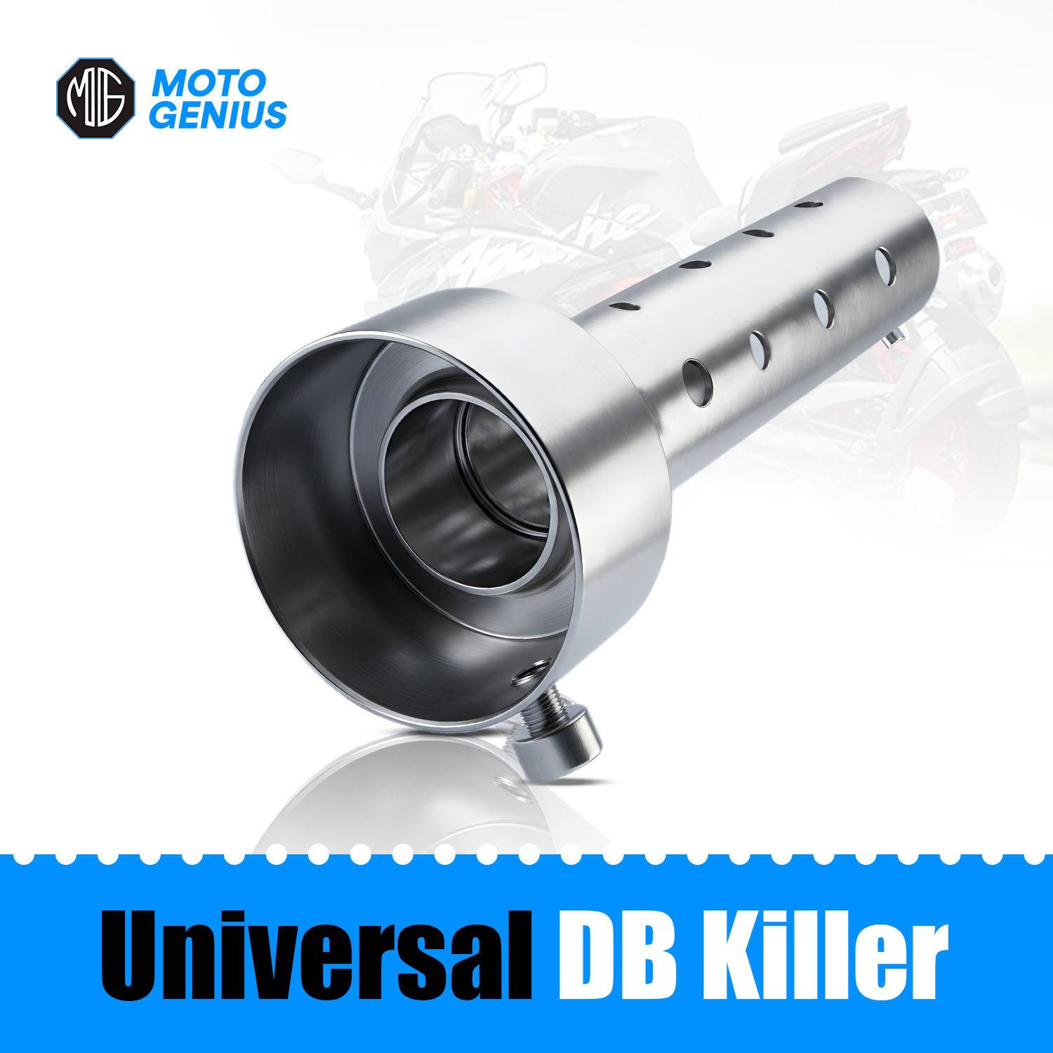 Moto Genius Universal DB Killer Bike Exhaust - Image 1