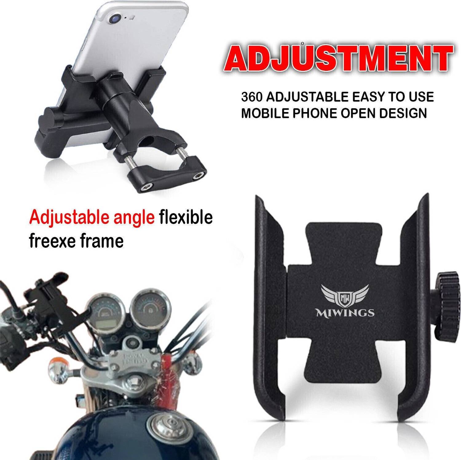 ASRYD Aluminum Bicycle Motorcycle Handlebar Mount - Image 3