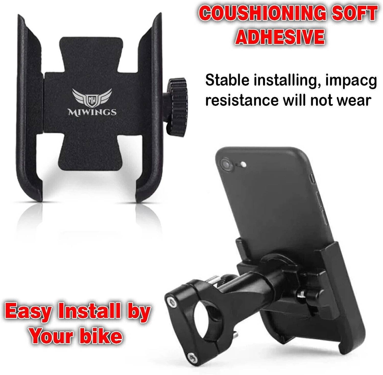 ASRYD Aluminum Bicycle Motorcycle Handlebar Mount - Image 4
