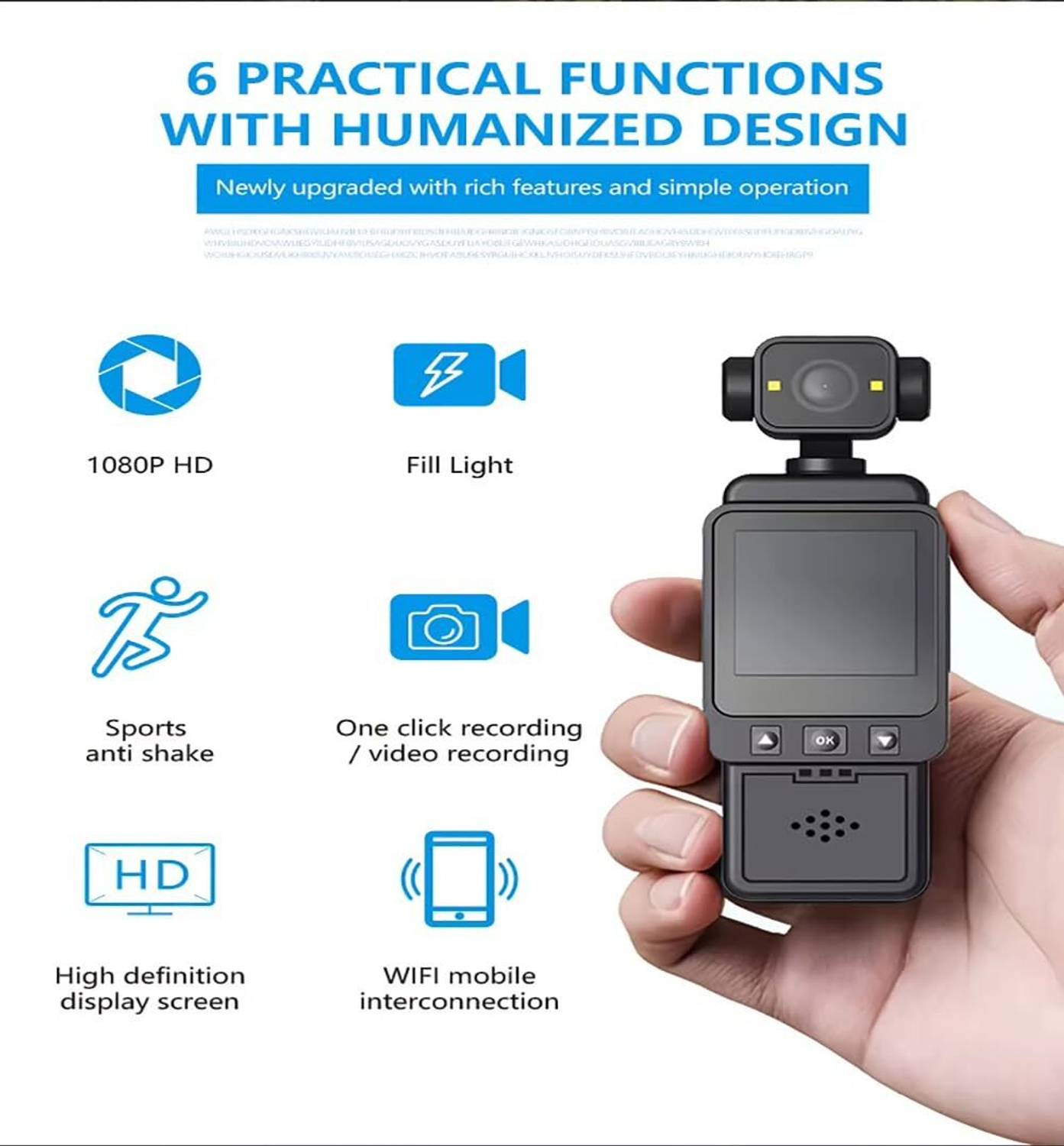 Etzin Mini Body Camera with Audio & Video Recording - Image 3