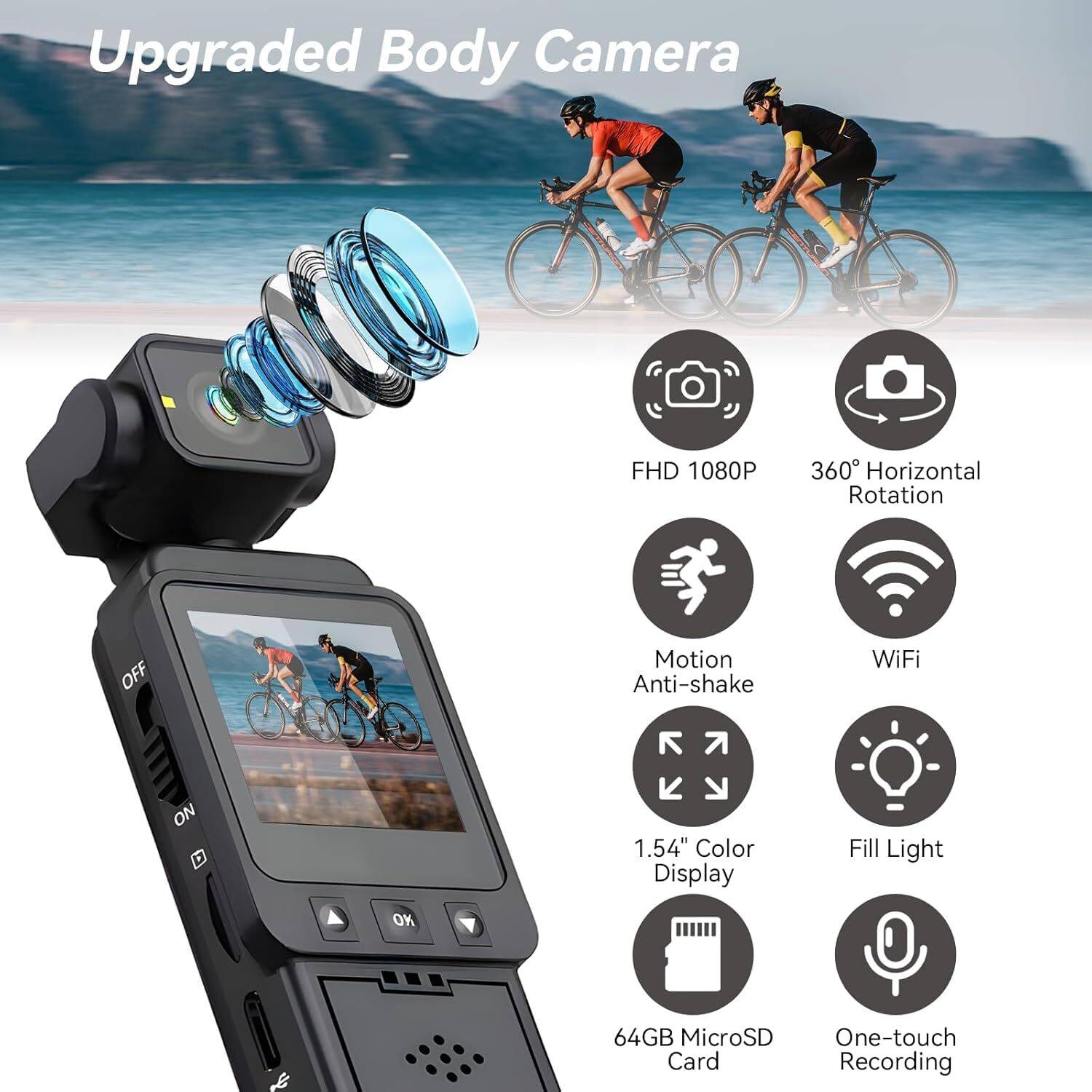 Etzin Mini Body Camera with Audio & Video Recording - Image 5